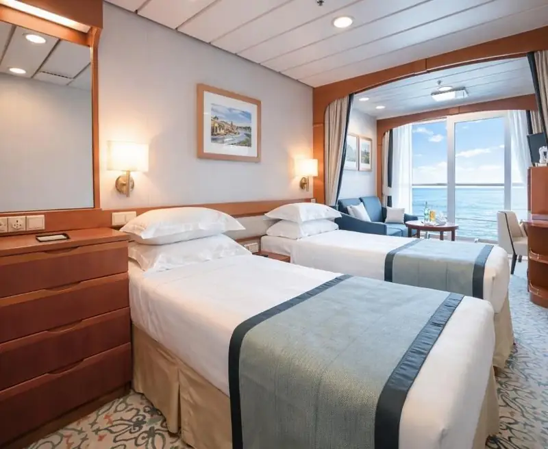 Cabine com varanda do navio Buenavista